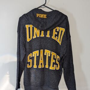 PINK Victoria's Secret US ARMY Military Star Logo Pullover Hoodie Size XS